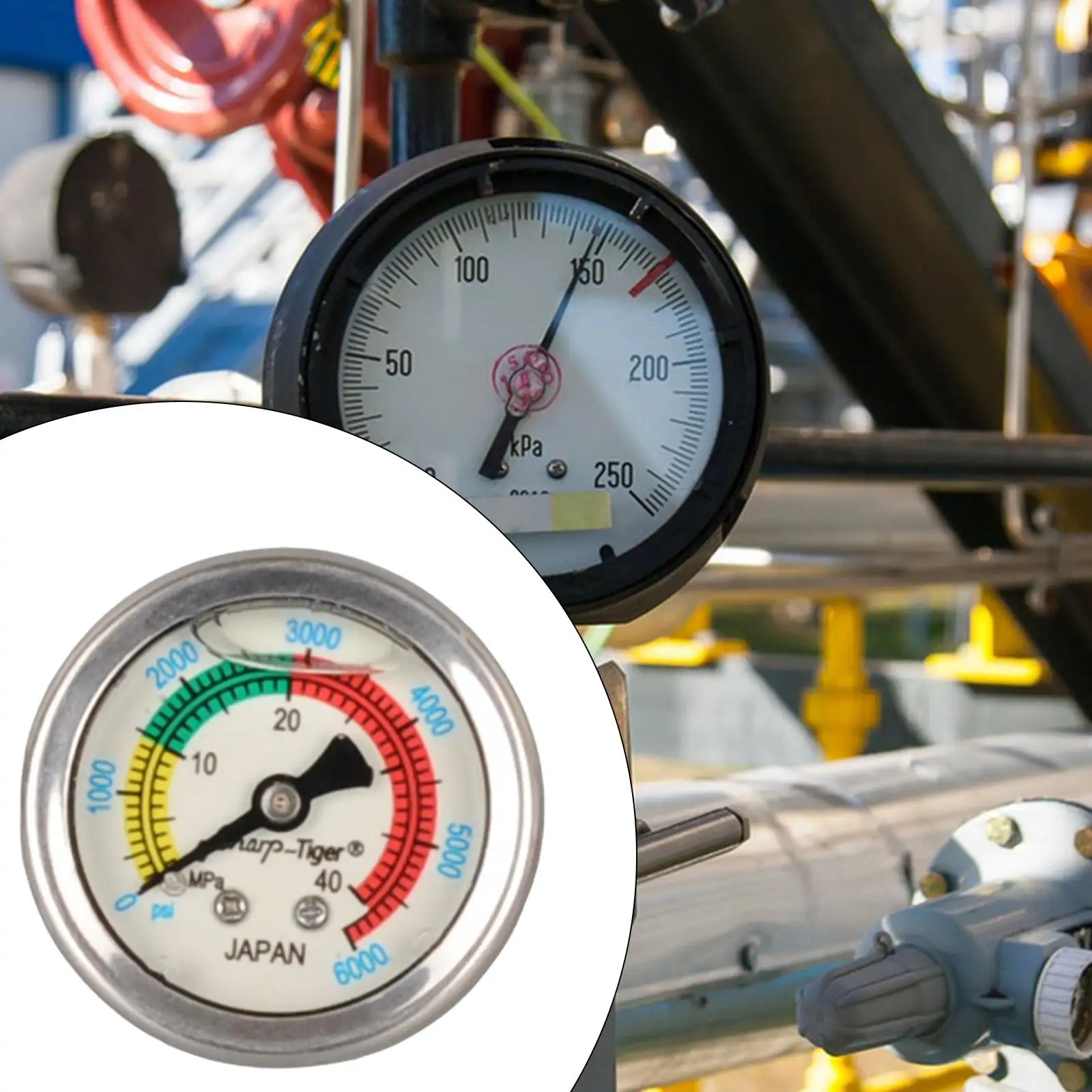 High Pressure Air Pump Gauge Air Pump Accessories Replacement Pressure Gauge