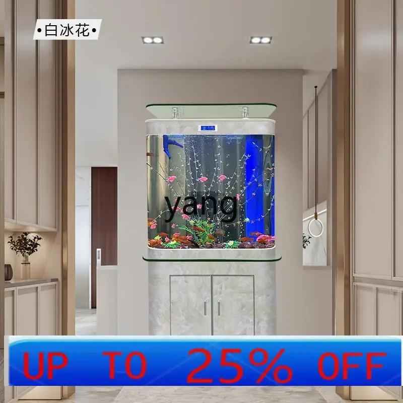 

LTT medium bend against the wall bottom filter TV cabinet fish tank ecological water-free living room bottom filter