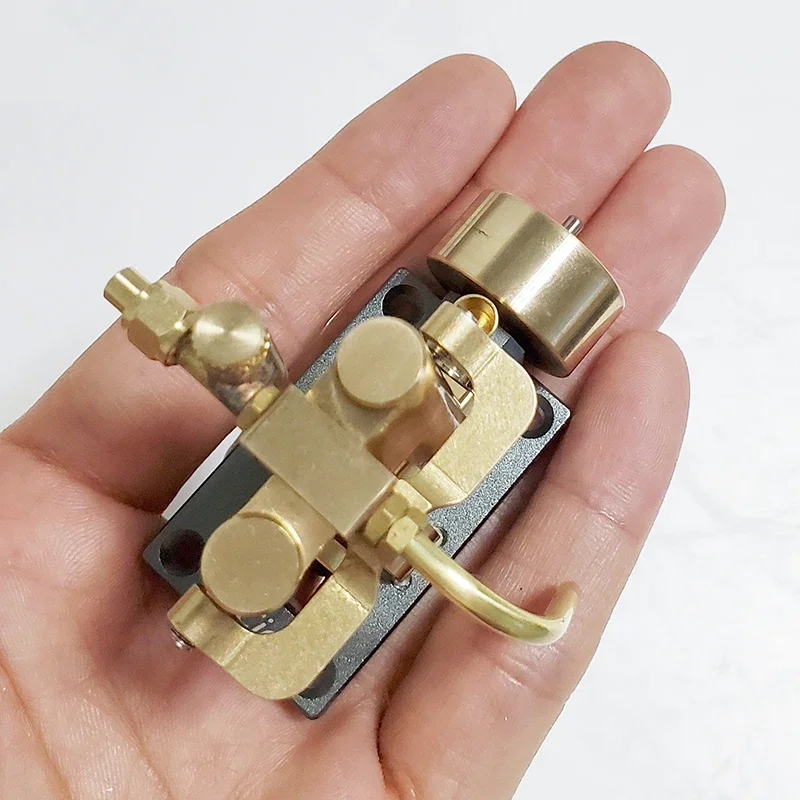 Factory Direct 2026 Mini In-line Twin Cylinder Steam Engine Model Retro Engine Model Physics Experiment for within 40cm Retro