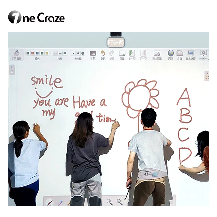 Projection Finger Touch Electronic Interactive Whiteboard Multimedia Whiteboard Interactive For Philippines