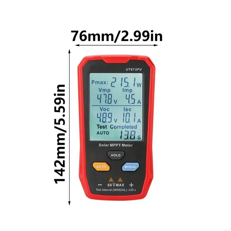 M4YC Solar Panel Tester لاختبار الطاقة الشمسية 800W شاشة LCD متعددة القياس الكهروضوئية