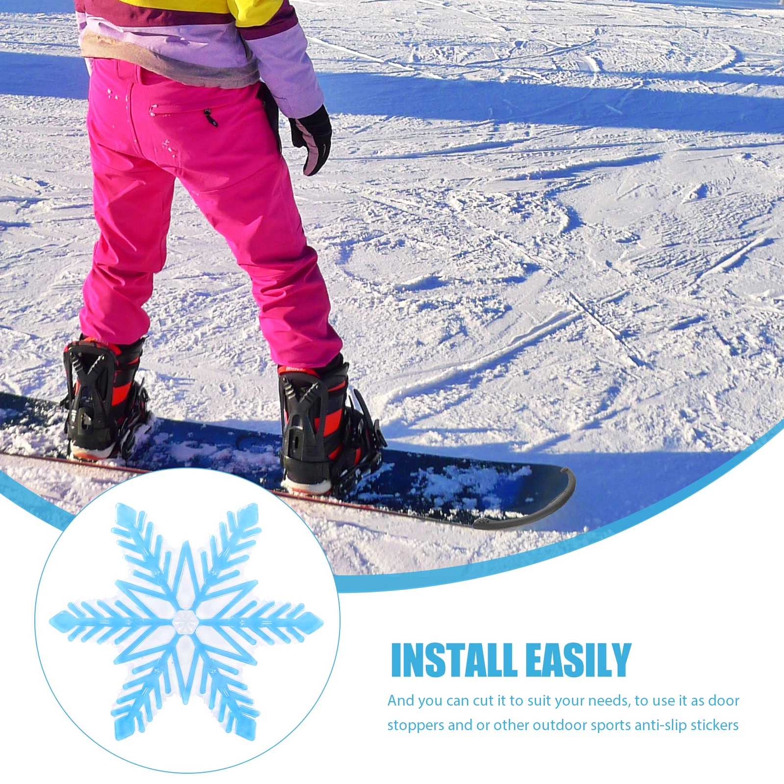 ملصق على الجليد مضاد للانزلاق سميك للرياضات الخارجية للتزلج على الجليد في الشتاء يستخدم ملصق نونسليب على الجليد #1