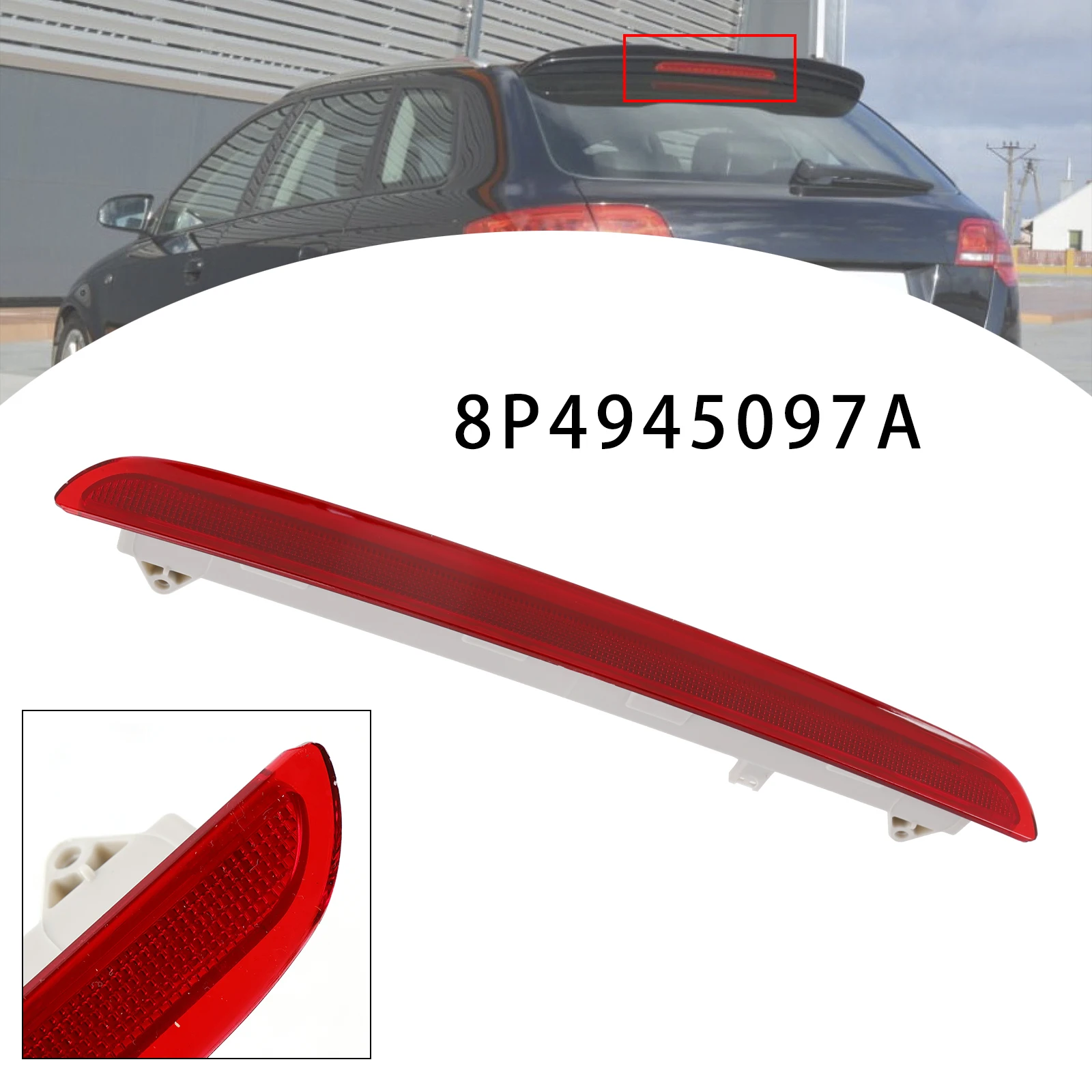

Artudatech задний третий 3RD стоп-сигнал для AUDI A3 S3 RS3 8P Sportback 2004-2013 красный