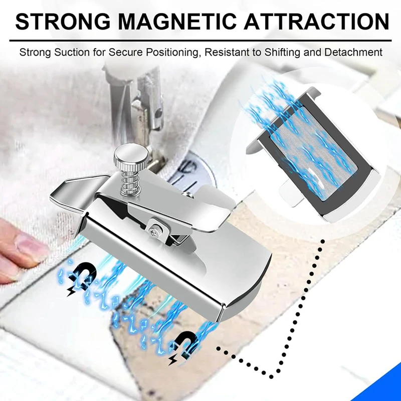 Magnetic Seam Guide, Multifunctional Seam Guide, Universal Sewing Machine Accessory Parts ,Suitable For All Sewing Machines