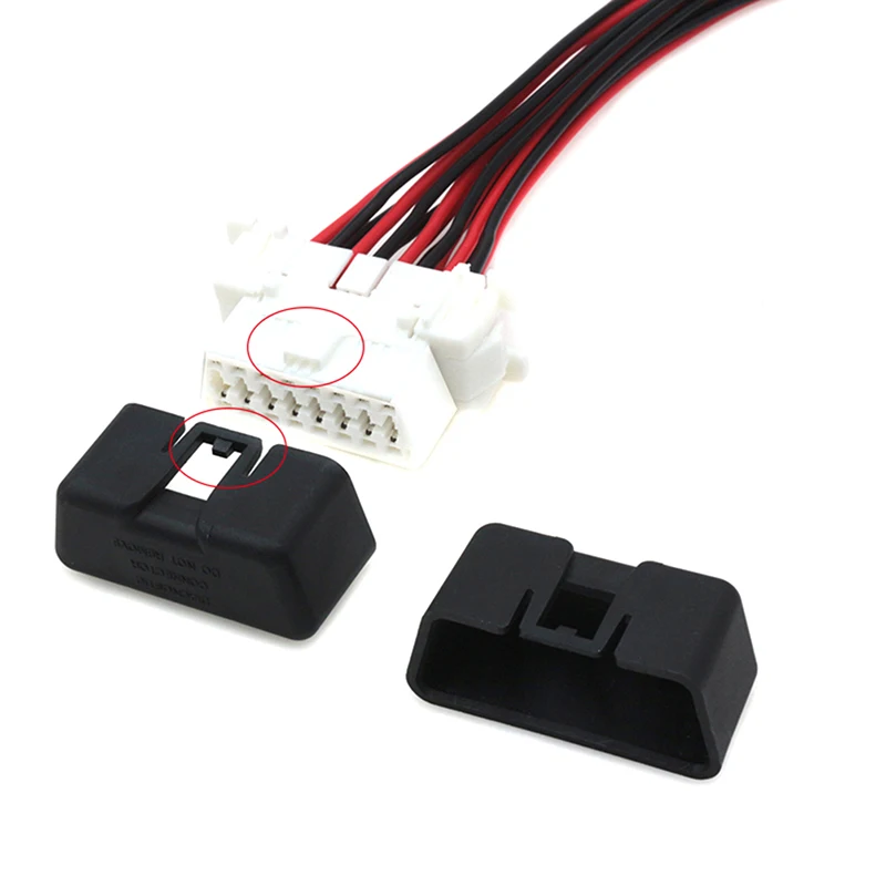 New 2pcs Car Truck OBD Interface OBD Dust Cover 16pin Plug Clogging Cap Female Dust Cover