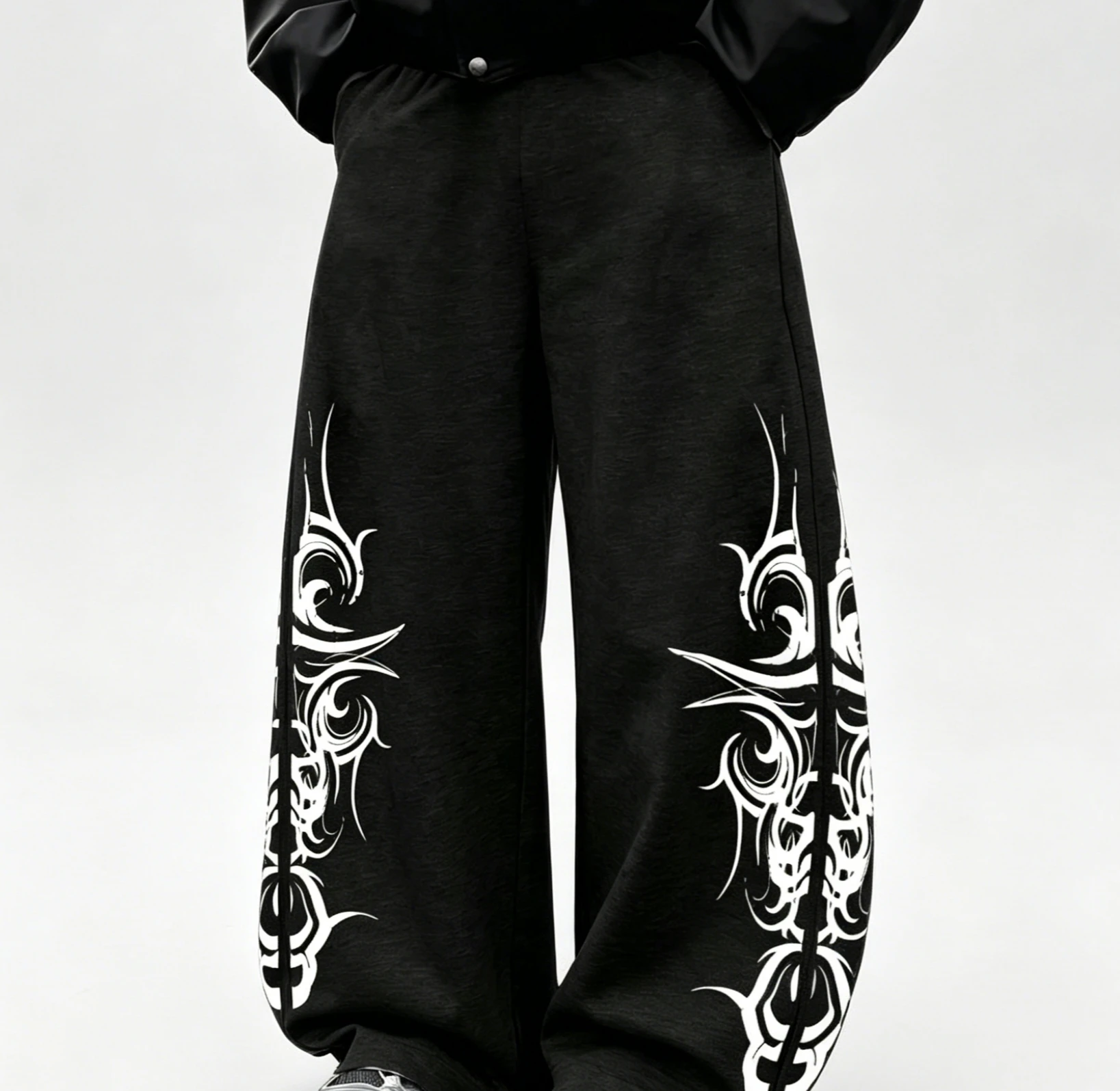 2026 Summer Fashion New Gothic Dark New Pattern Design 3D Printing Outdoor Sports Fitness Loose Pants Hip Hop High Street Pants