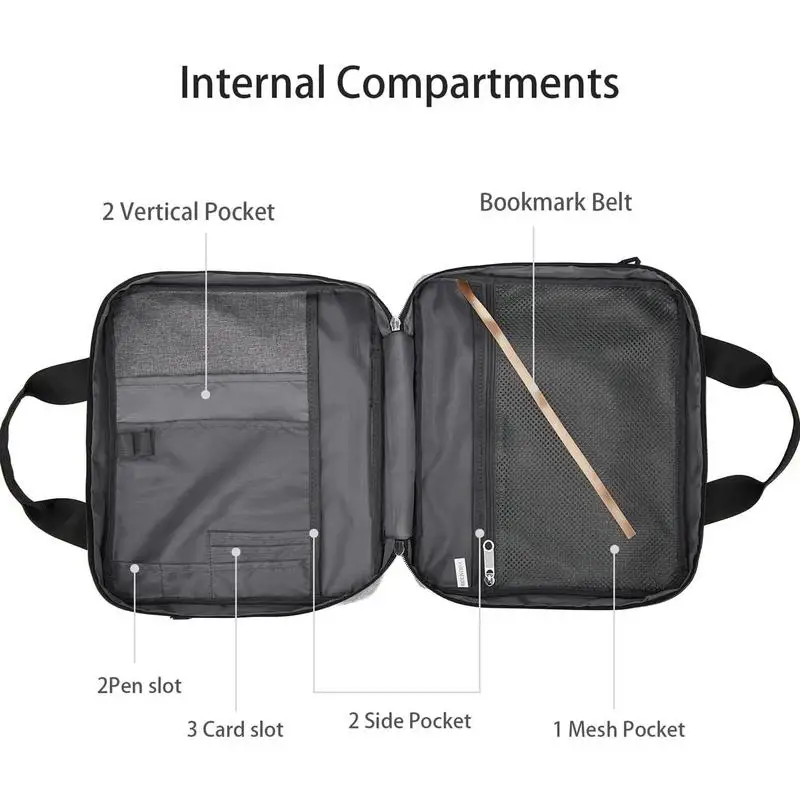 New Portable Storage Bag With Shoulder Strap Church Bible Bag Scripture Carrying Book Case Carrying Shoulder Bag Handheld Bag