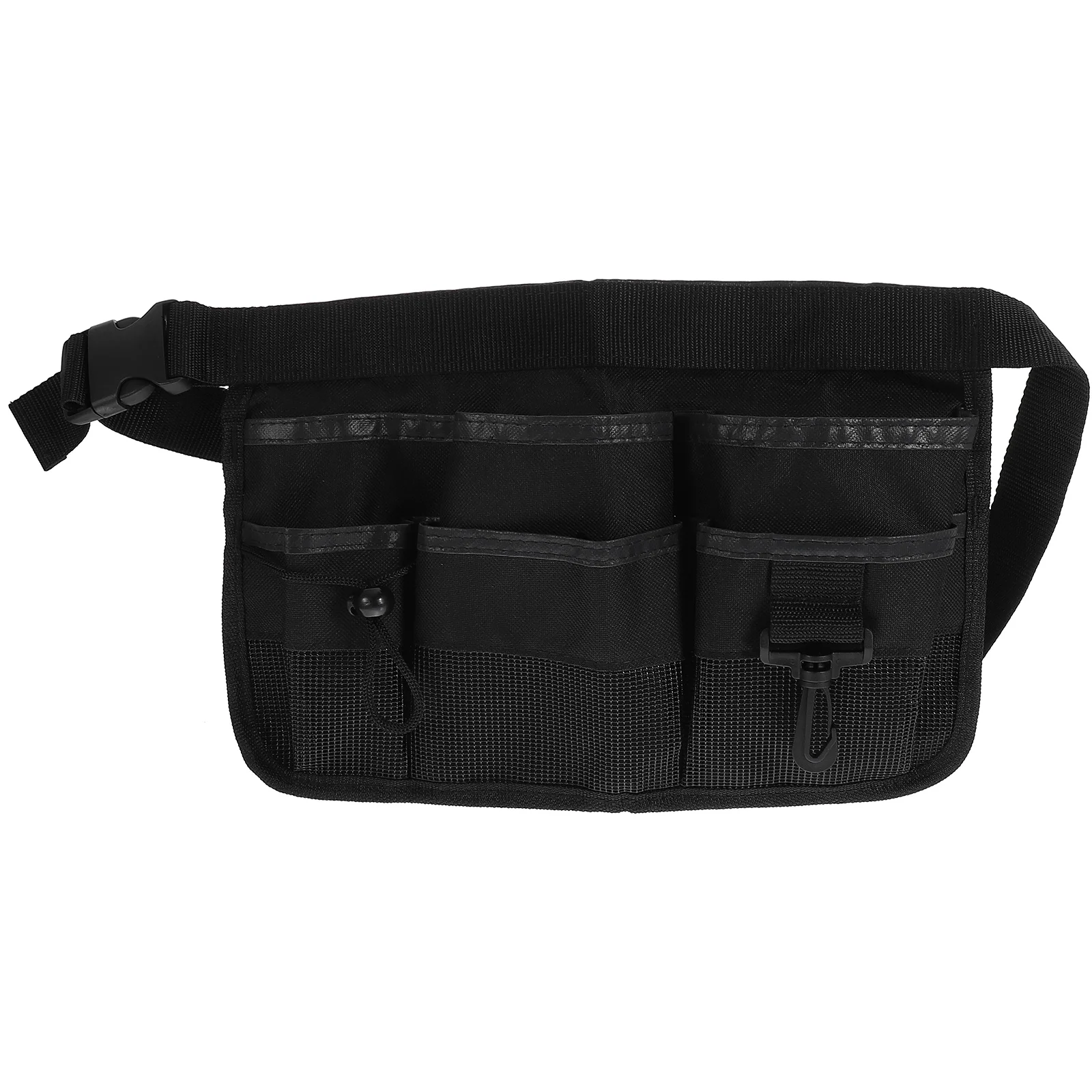 Waist Tool Bag Nylon Fanny Pack Adjustable Cleaning Tool Apron Organizer Garden Tool Pouch With 6 Pockets Reflective