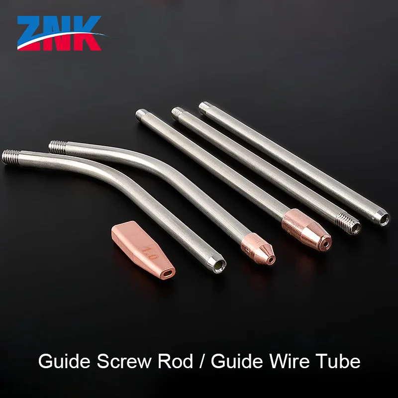 ZNK Fiber Laser Handheld Welding Wire Feeding Screw Rod Guide Wire Nozzle Copper Tip M5 Automatic Wire Filling Nozzle 1.2/1.6