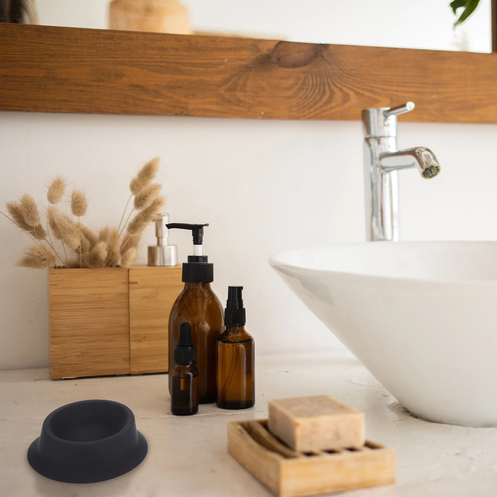 1 قطعة وعاء فقاعة صابون السيليكون سعة كبيرة كوب حلاقة للرجال وعاء حلاقة ناعم أسود للاستخدام اليومي ضروري