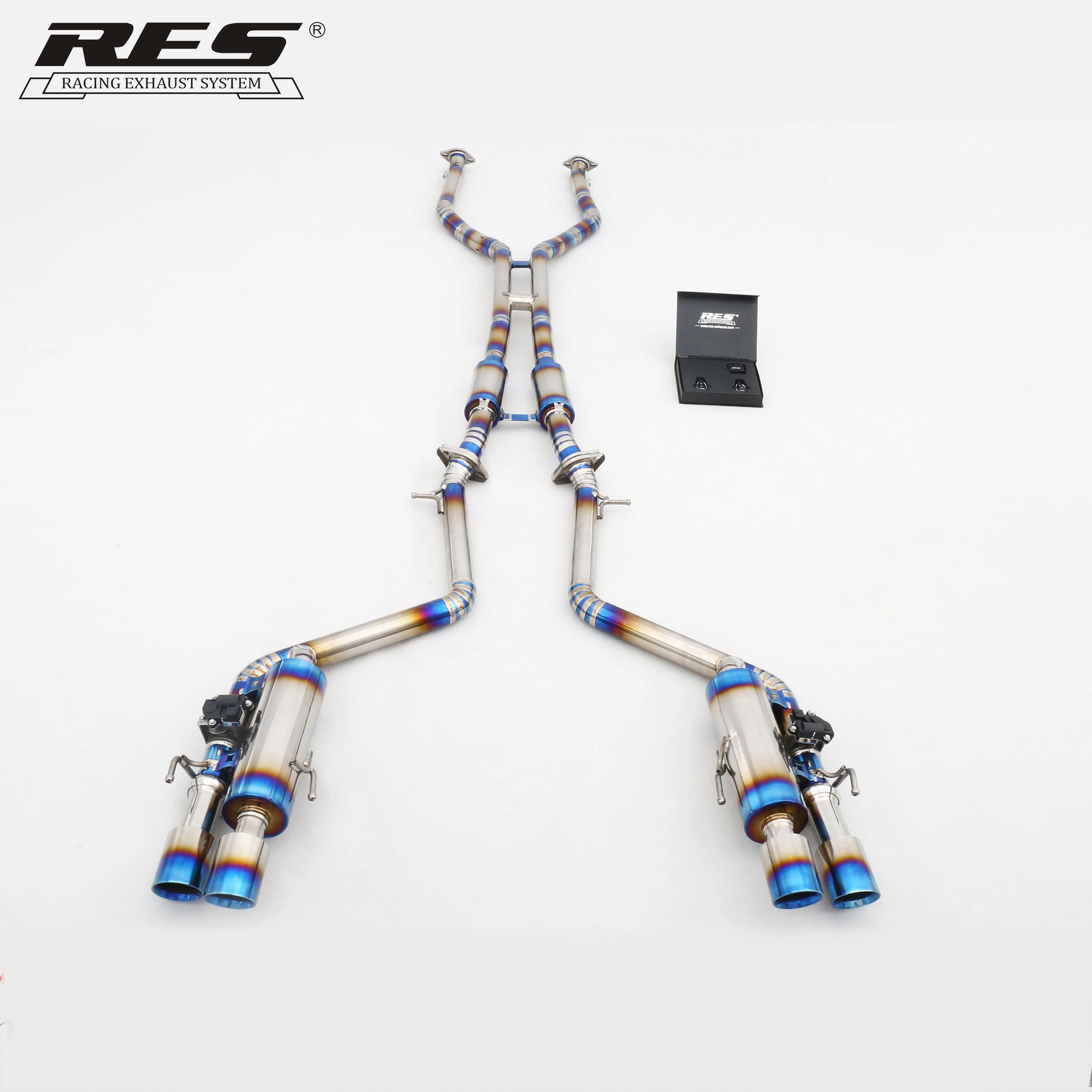 RES Active Sound Exhaust Muffler/Catback System With Gesure Valve Control System For Lexus RCF 5.0 2UR-GSE/LS350 3.5 2GR-FKS