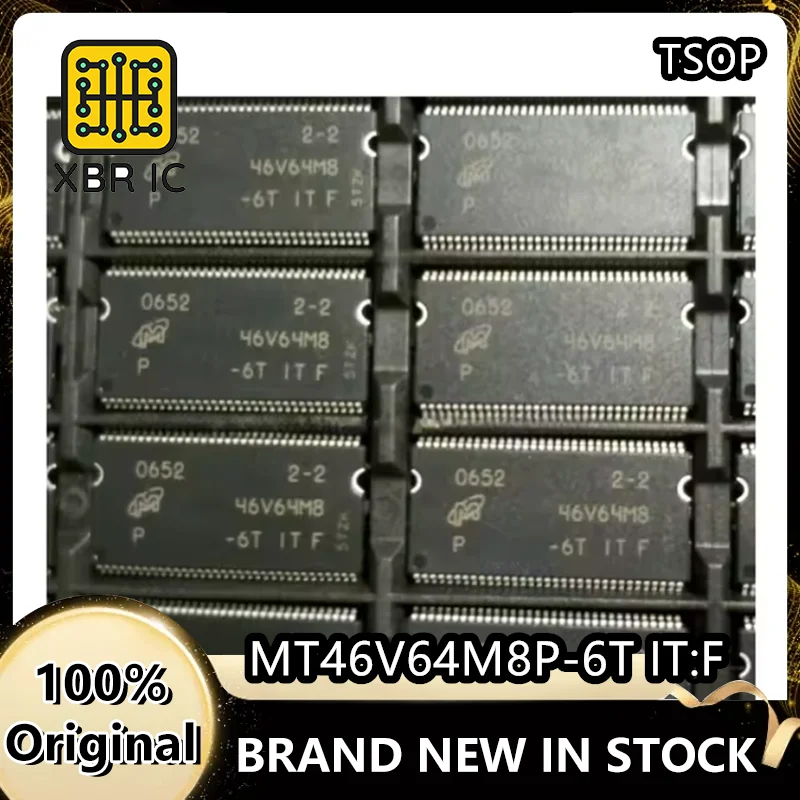 (8/20 Pieces) MT46V64M8P-6T IT:F 46V64M8 Package TSOP66 Memory Chip IC New Original Authentic Spot Fast Delivery