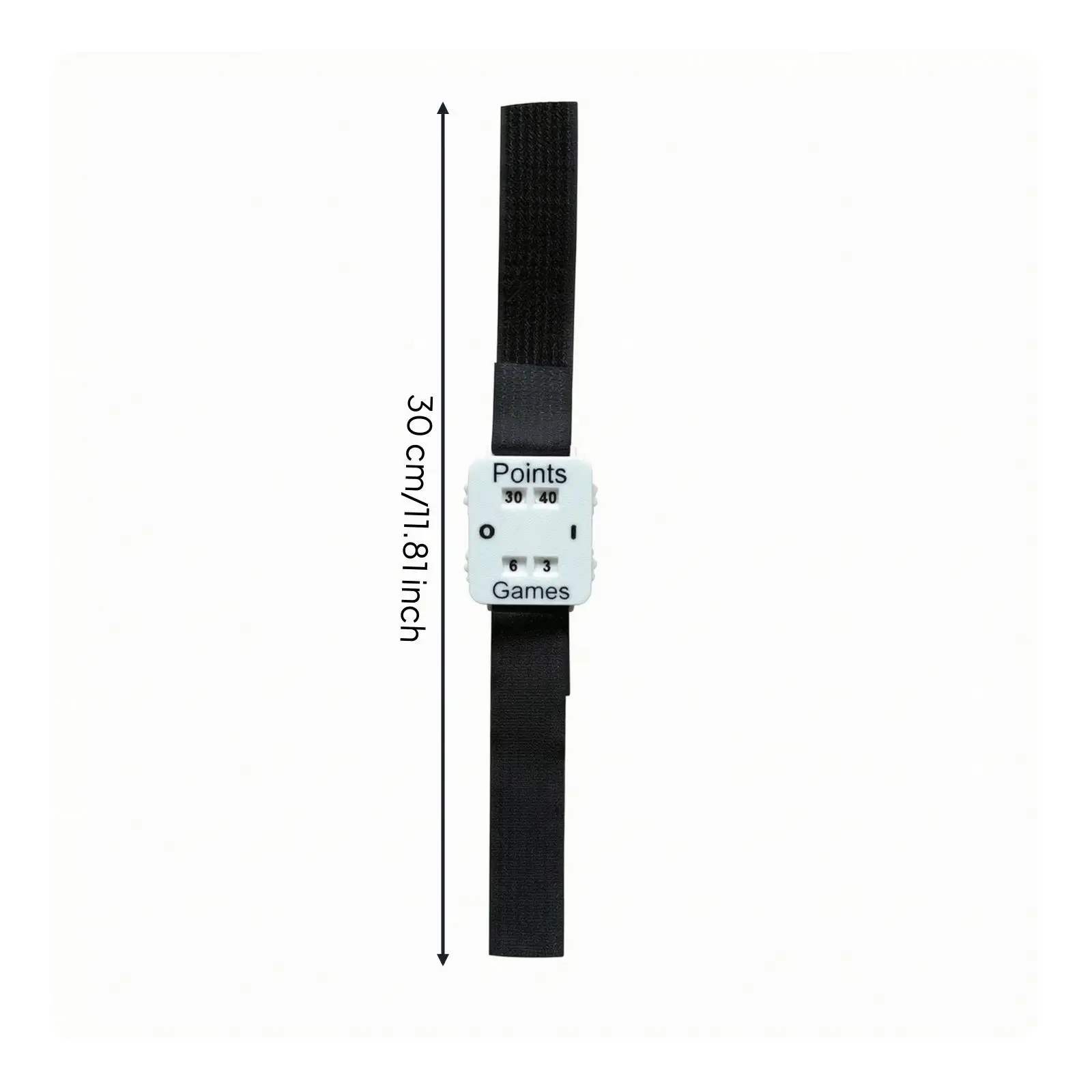 Compact Wrist Score Keeper for Tennis and Paddle Sports with Elastic Wristband and Printed Numbers for Quick Reference