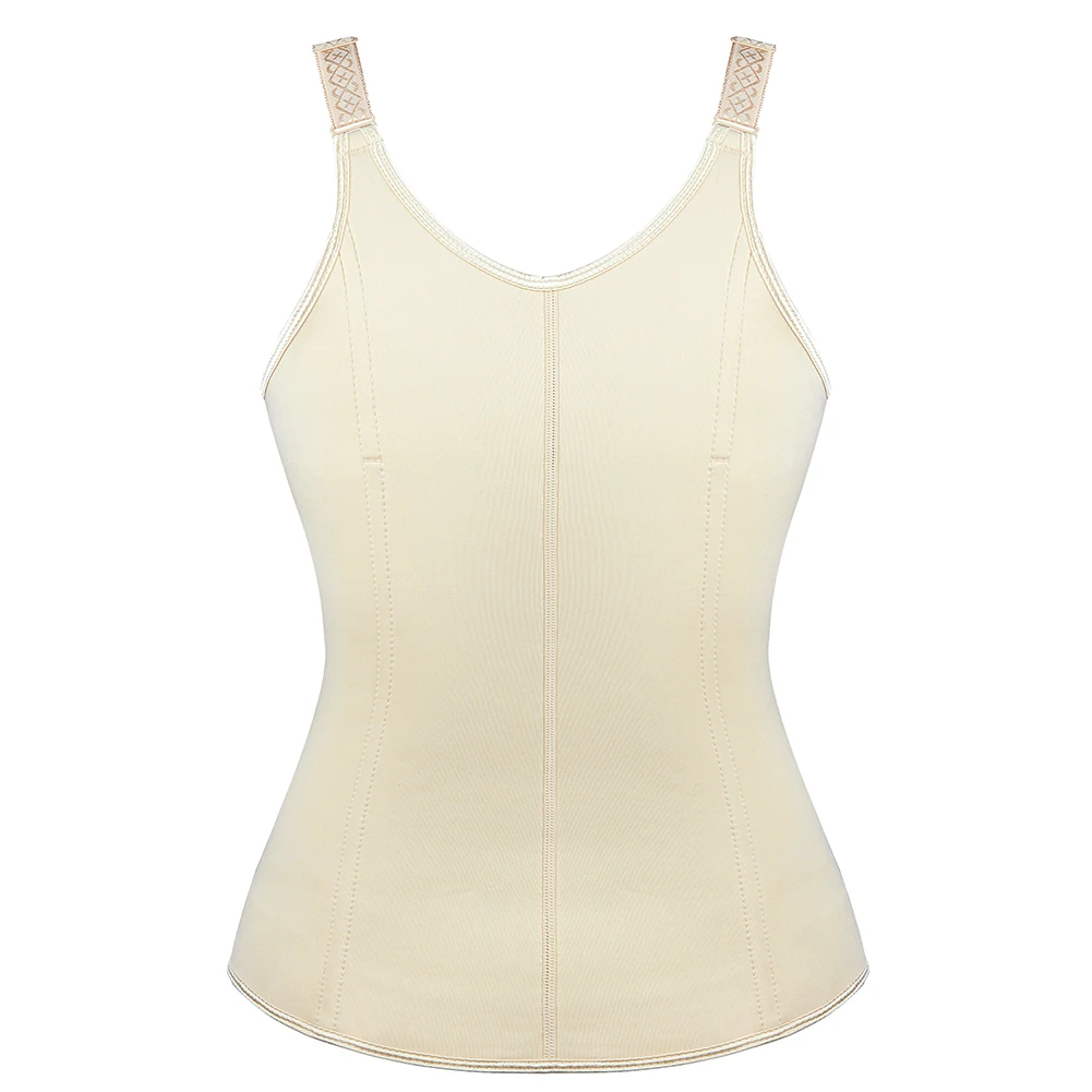 Zip And Hook Adjustable Straps Neoprene Corset Women Sweat Sauna Waist Trainer Vest Body Shapewear