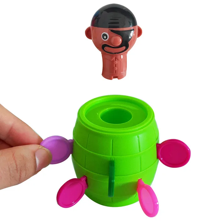 

Funny Pirate Barrel Toys Lucky Game Jumping Pirates Bucket Sword Stab Pop Up Tricky Toy Family Jokes For Child Kid Gift