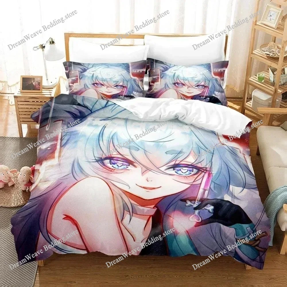 

3D Printed Anime Kawaii Girls' Frontline Bedding Set Single Twin Full Queen King Size Bed Set Adult Kid Bedroom Duvet Cover Sets