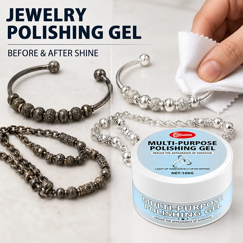 Jewelry Polishing Paste Kit, Shine Restorer Cream for Gold and Silver Jewelry, Tarnish and Oxidation Cleaning Care