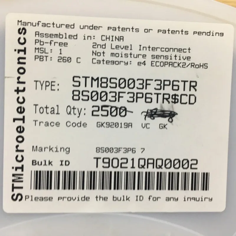 (10 pezzi) nuovo chipset microcontrollore originale muslimexaystm8s003 TSSOP20