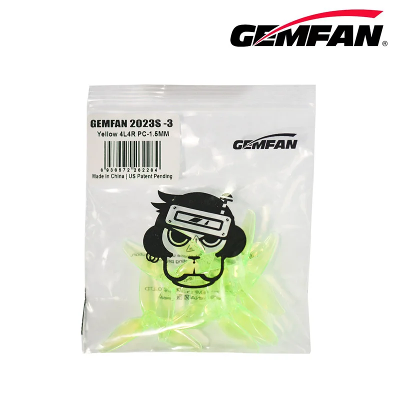 4 أزواج Gemfan 2023S 3-Blade المروحة 1.5 مللي متر ثقب لطائرات بدون طيار صغيرة FPV 2 بوصة محرك 1105 5500kv
