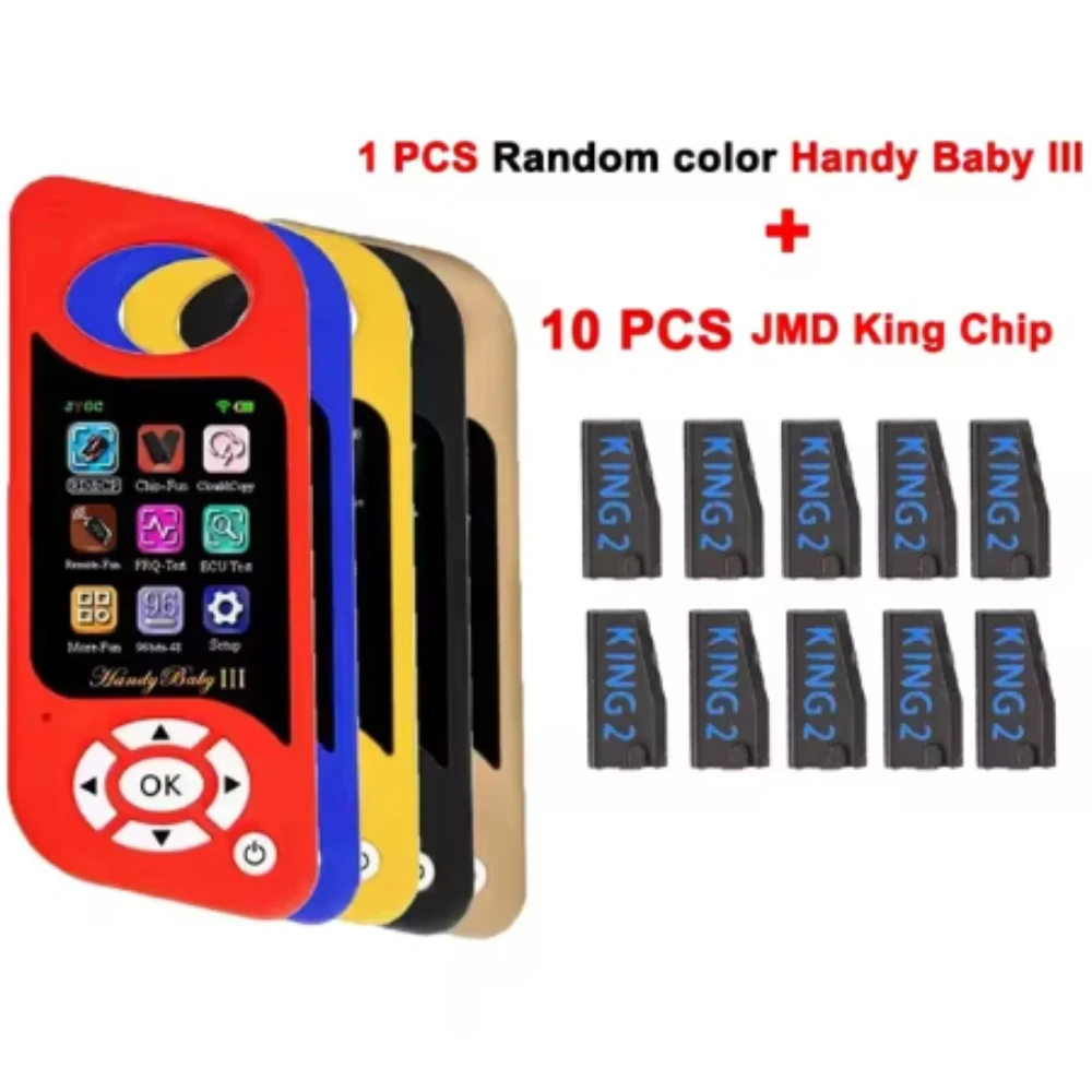 

Программатор ключей JYGC Handy Baby III, дистанционный генератор, бриллиантовый чип синего цвета для JMD Handy Baby, для клонирования чипа 46 4C 4D G T5