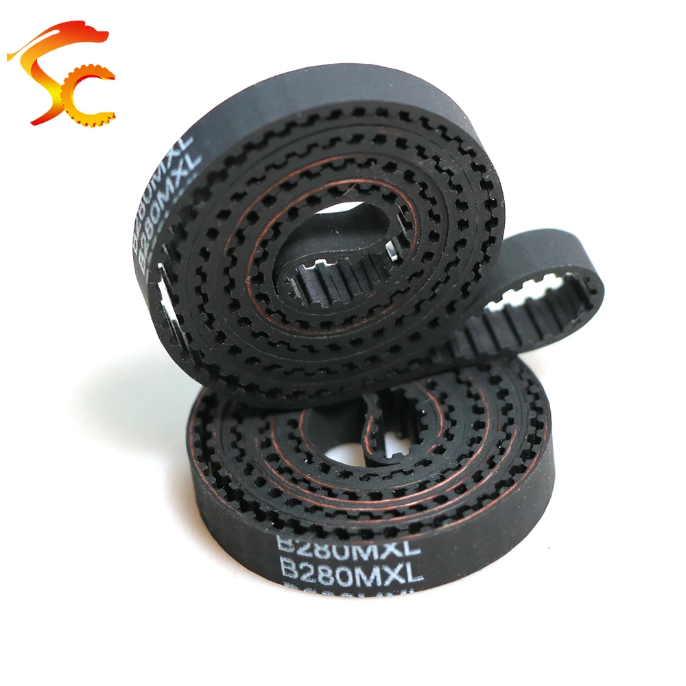MXL Timing Belt perimeter 528-589mm Model B260 B263 B265 B270 B275 B276 B280 B283 B285 B290 3D Synchronous Belt