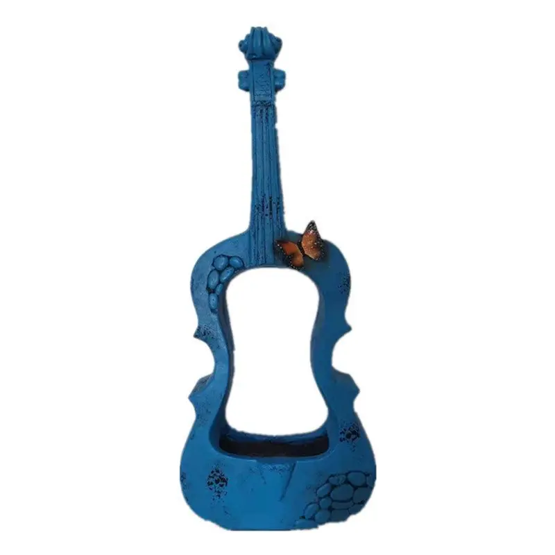 

White violin outdoor balcony garden decoration ornament