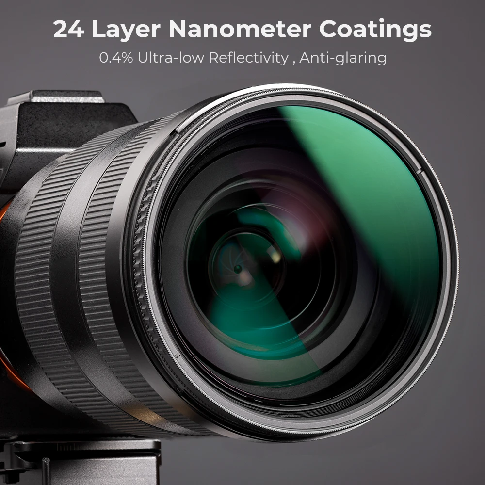 K&F Concept Nano D-Series 58mm 67mm 72mm 77mm 82mm Circular Polarizers Filter with 24 Multi-Layer Green Coatings for Camera Lens