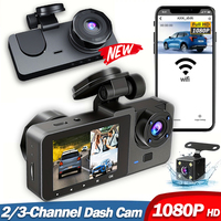 Car DVR 1080P Dash Cam for Cars WIFI Video Recorder Front and Rear Camera 2/3 Channel Night Vision Black Box Car Assecories
