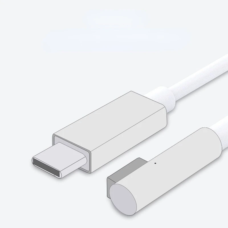 Tipe C ke untuk kabel pengisi daya Magsafe 2, pengisian daya Cepat 65W PD kompatibel untuk MacBook 1.8m