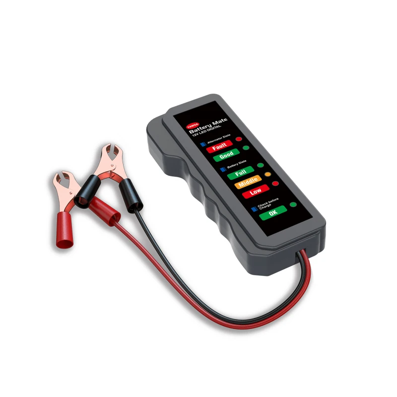 Mini 12V Car Battery Tester Digital Alternator Tester 6 LED Lights Display Car Diagnostic Tool Auto Battery Tester Analyzer