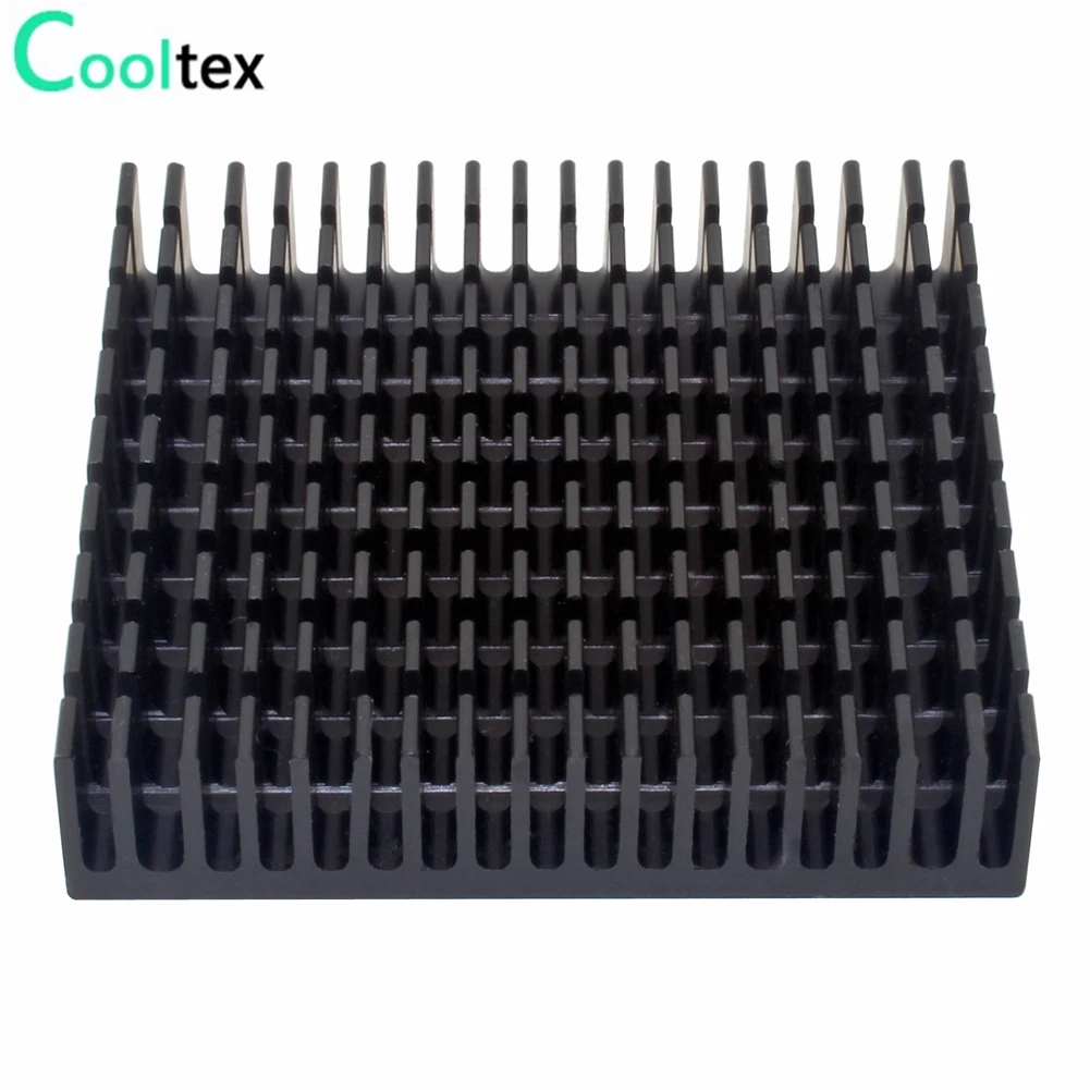 10pcs Aluminum Heatsink 50x50x11mm Heat Sink Radiator For Electronic Chip LED Cooling With Thermal Conductive Double sided Tape