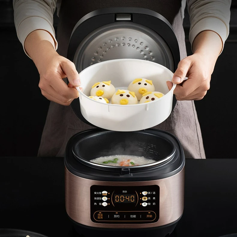 Fornello di riso intelligente Piccolo fornello di riso domestico da 3 a 4 persone Mini fornello di riso multifunzionale intelligente
