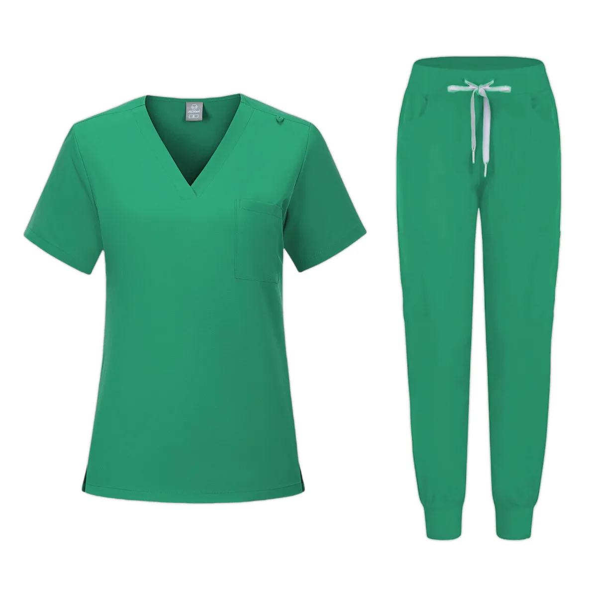 Uniforme médico feminino conjunto com bolso, acessórios da enfermeira, pet grooming, pet, venda quente, direto da fábrica