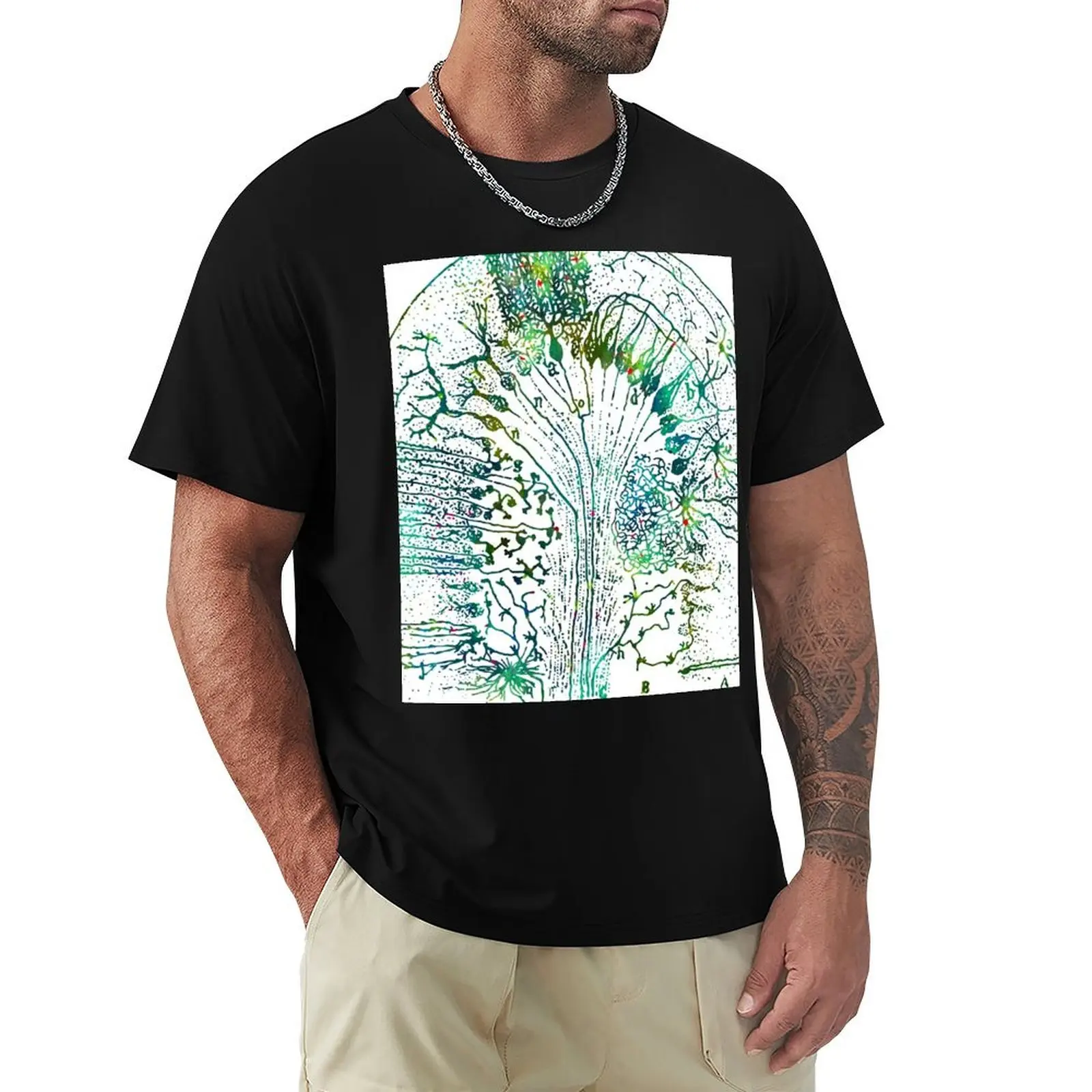 

Human Purkinje Nerve Cells T-Shirt football t shirt valentines clothes street wear blanks Men's clothing