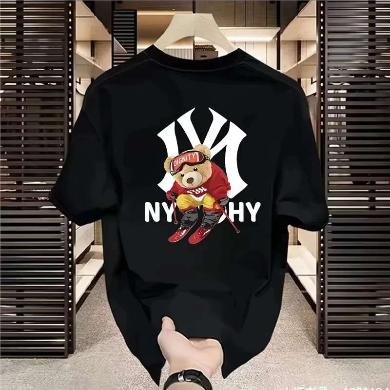 2026 Spring Summer New Cross Border Handsome Casual Printed Ins Half Sleeve Versatile Top Men and women Fashion Luxury