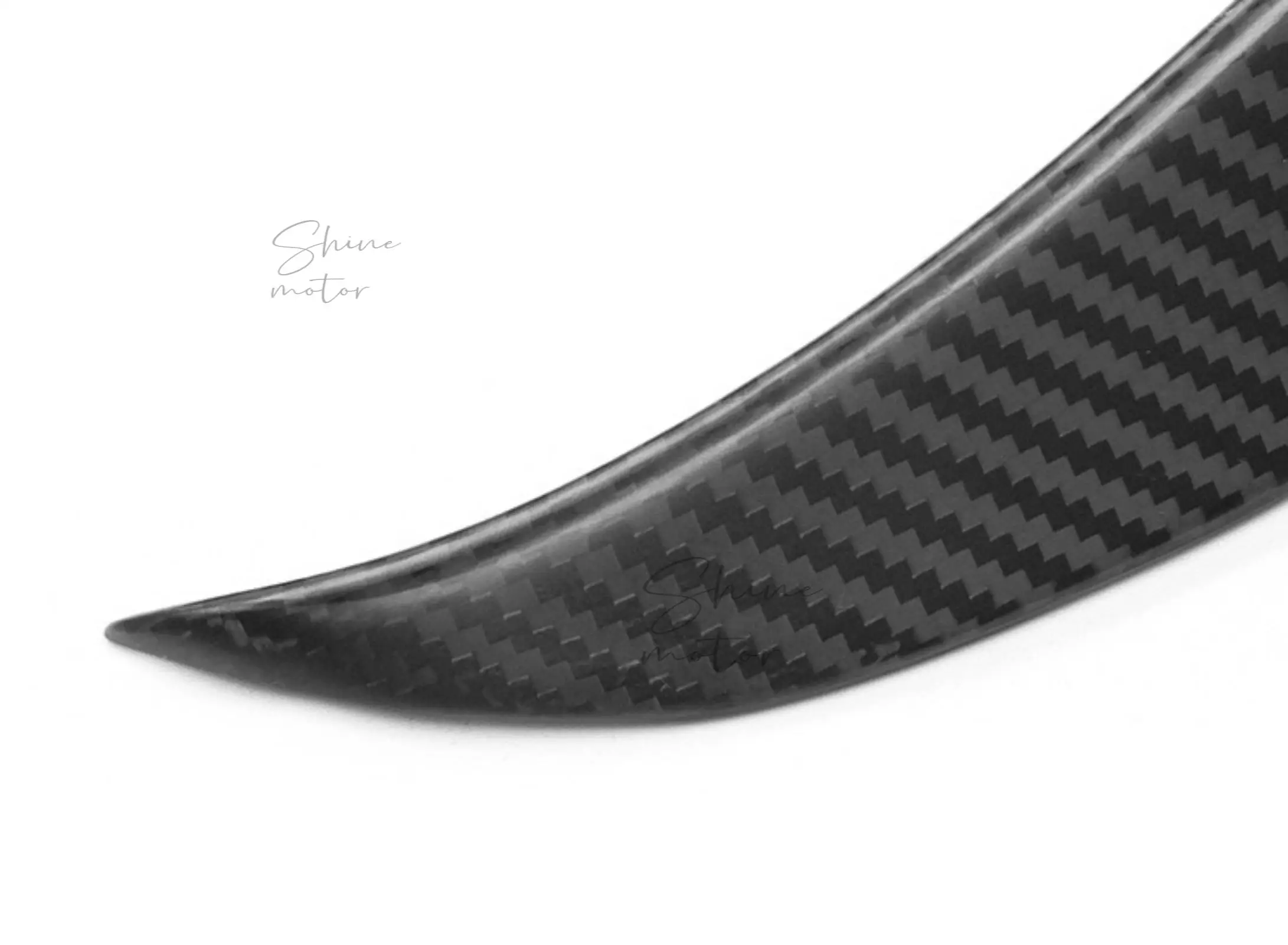 Picture 4: FOR TESLA MODEL 3 2017-23 CARBON FIBER FRONT BUMPER FOG LIGHT GARNISH TRIM COVER
