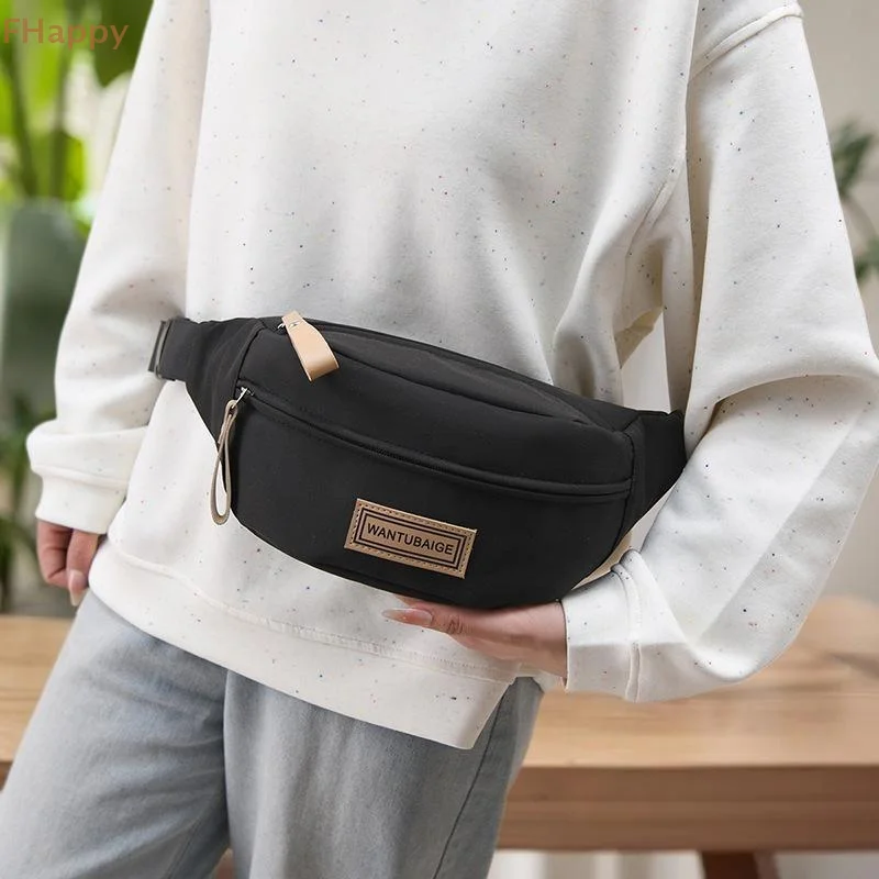 

Women's Large Capacity Nylon Fanny Pack; Hip-Hop Inspired Unisex Belt Bag; Crossbody Chest Design