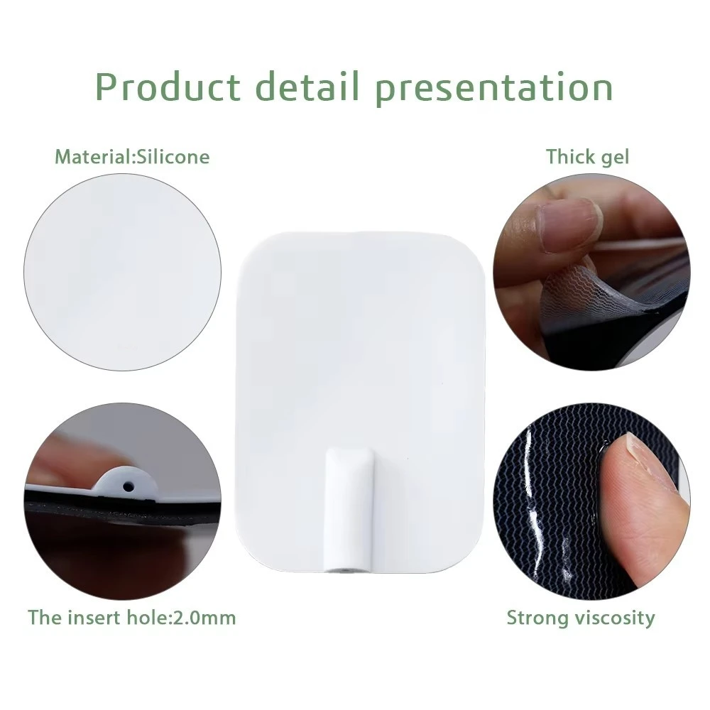 

Набор подушечек EMS TENS, многоразовые электродные подушечки, 10 шт., 7x11 см, силиконовый гель для обезболивающего массажера, оборудование для физиотерапии