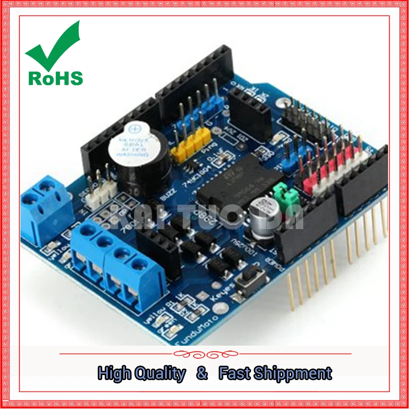 L298P Motor Shield Stepper DC Motor Drive Module Expansion Board