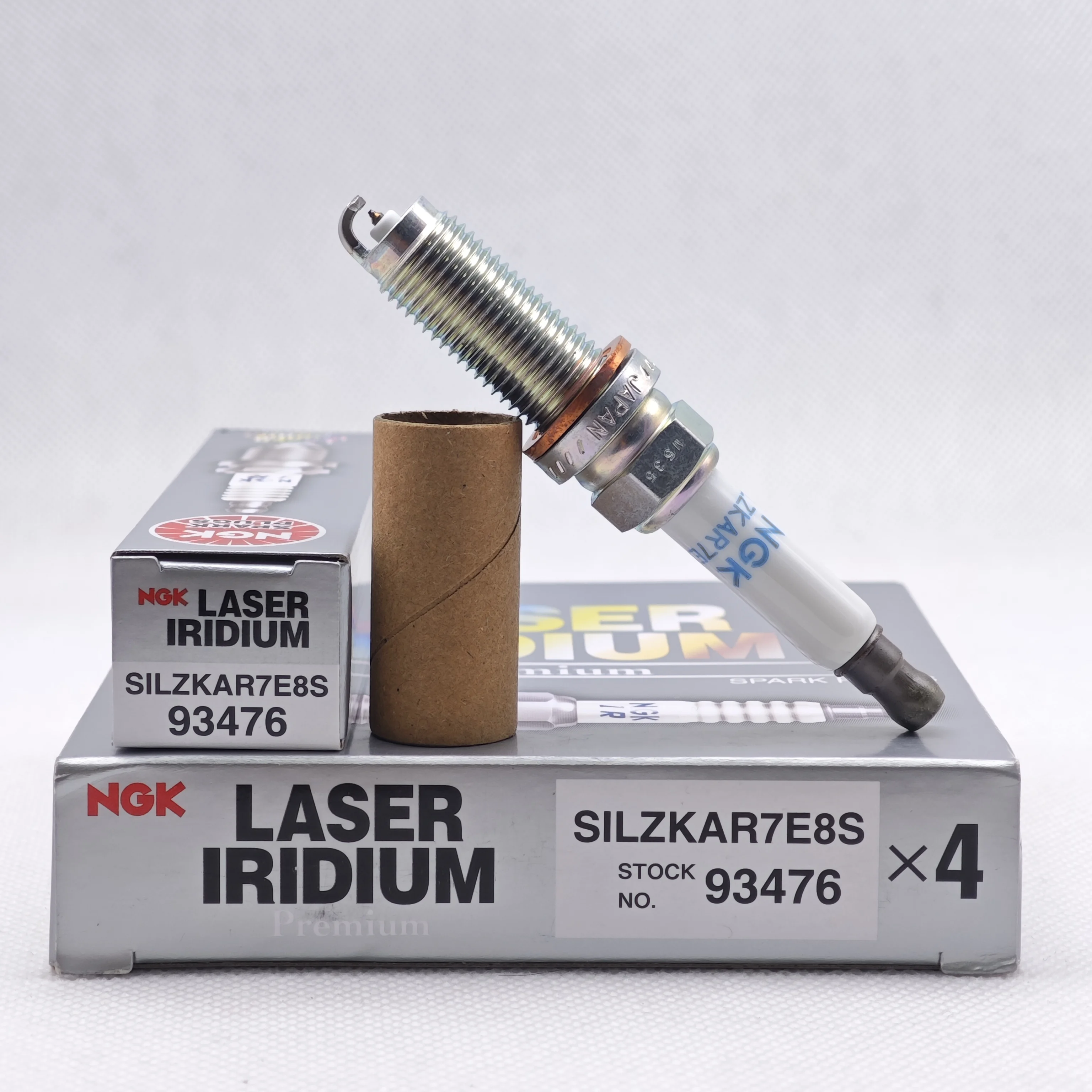4pcs 6pcs Original NGK Iridium Spark Plug SILZKAR7E8S 93476 Suitable For Some Models of JAGUAR F-TYPE LAND ROVER RANGE ROVER etc