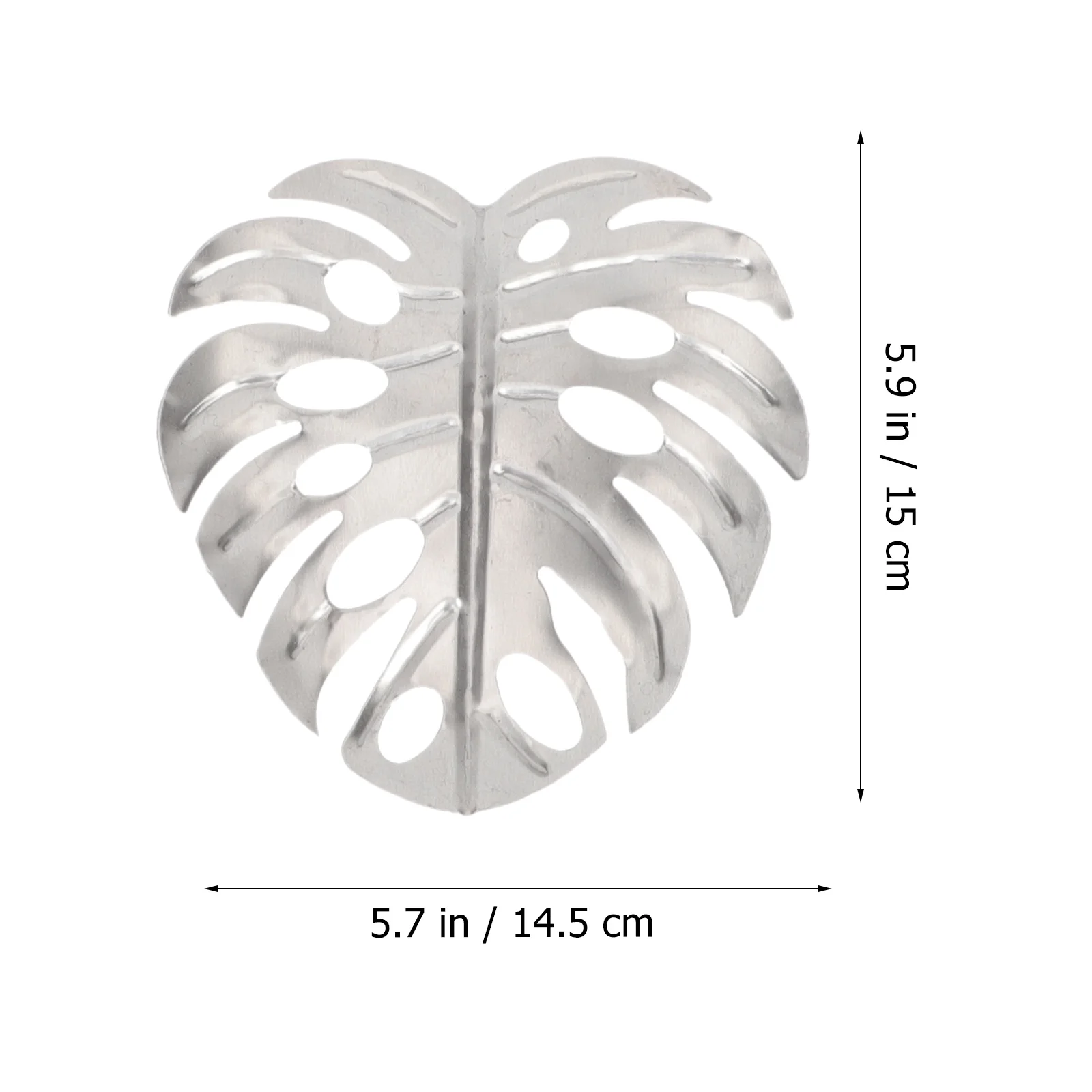 

19pcs Metal Tropical Leaves For Garden Wall Decor Outdoor Fake Metal Leaf Wedding Party Event Decoration