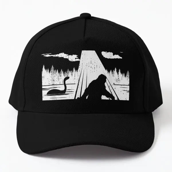 Ufo Lochness Sasquatch Mythical Creat  Baseball Cap Hat Sun Black Women Casual Mens Fish Bonnet  Outdoor Czapka Spring  Printed