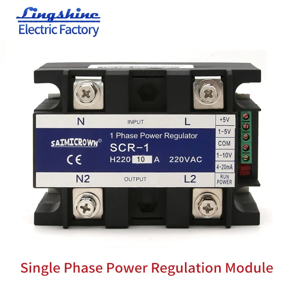 

Single-phase AC Voltage Regulating Module Power Regulator Thyristor Solid State Relay 10A-200A