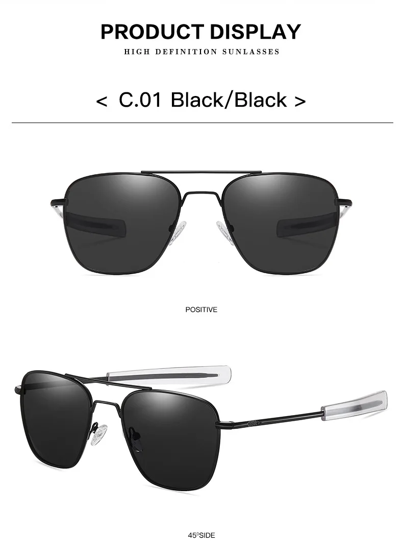 Retro Sonnenbrille Männer Metall Rahmen Polarisierte Objektiv Sonnenbrille Männliche Klassische Fahren Pilot Marke Design Anti-Glare Sonnenbrille UV400 – Detail 19