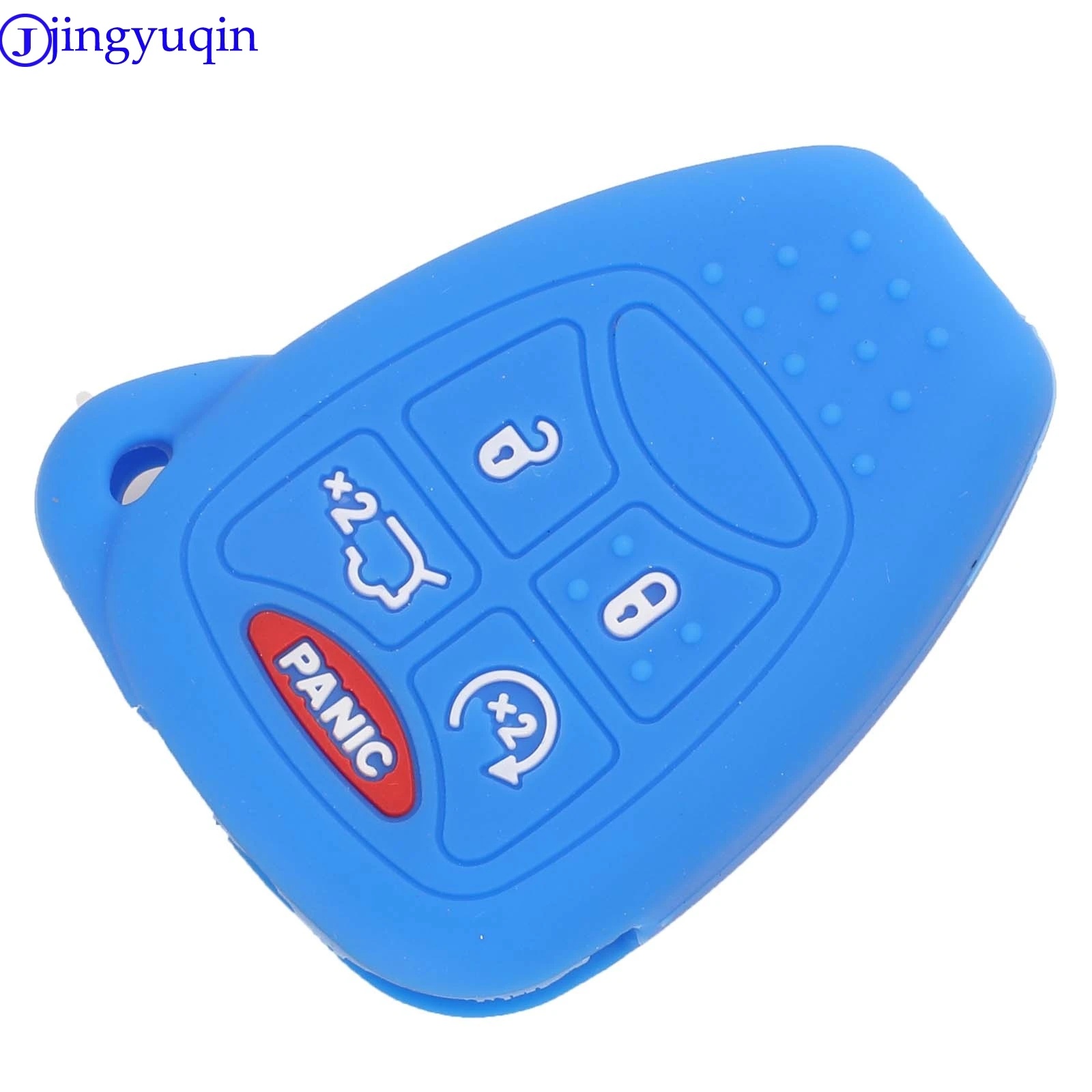 jingyuqin 5B Remote Car Key Case Silicone For Chrysler 300 PT Dodge Caliber Jeep Patriot Liberty