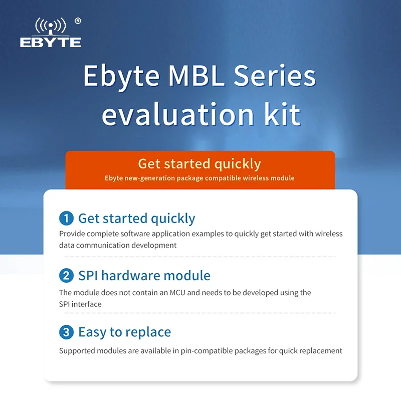 CMT2300A Wireless Module Testing Board EBYTE E49-400/900MBL-01 Pre-soldered E49-400M/900M20S USB Interface Testing Kit Easy Use