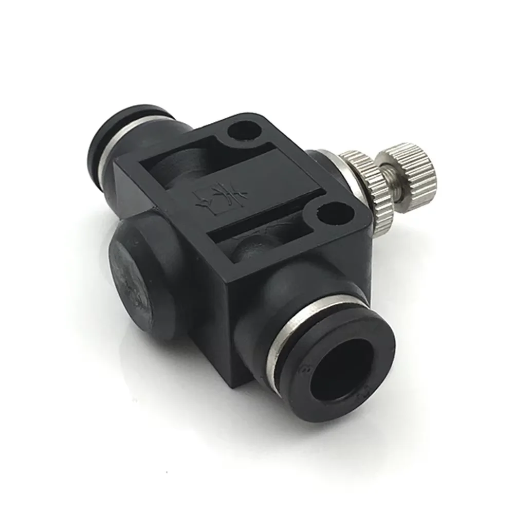 British Restrictor Pneumatic Quick Connector SA SCF NSF 5/32 1/4 5/16 3/8 1/2 inch PU Pipe Hose Flow Regulating Throttle Valve