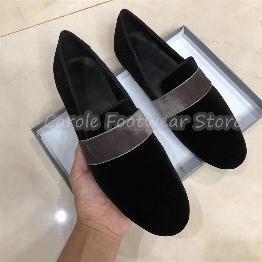 

Handmade Genuine Leather Embroidery Loafers for Men Rivet Decor Metal Square Toe Chunky Heel Derby Shoes Male Dress Shoes