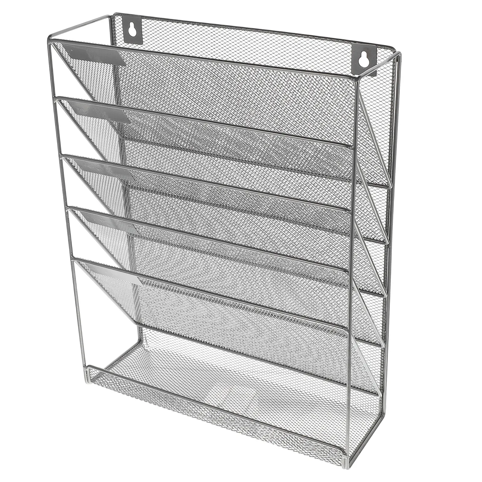 

Настенная полка-органайзер для файлов, 1 шт., прочный железный материал, гладкая отделка, офисная подставка для документов, книг, журналов, настенная