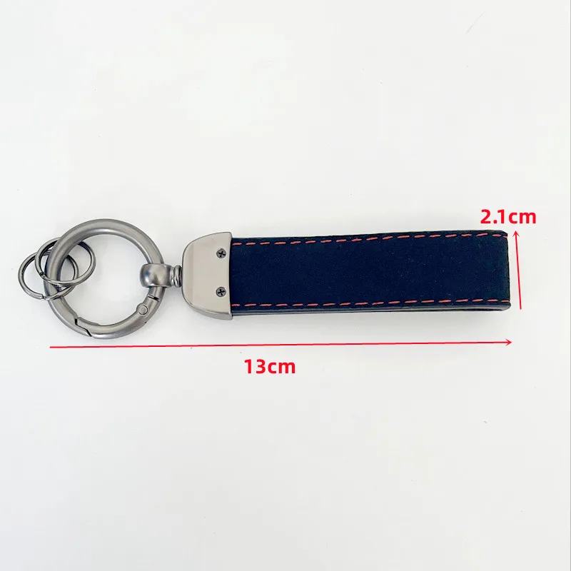 New Suede Leather Men Luxury Women Car Keychain For Ford Puma Mondeo MK5 Kuga MK2 Focus MK4 Fiesta ST Line Keychain Accessories
